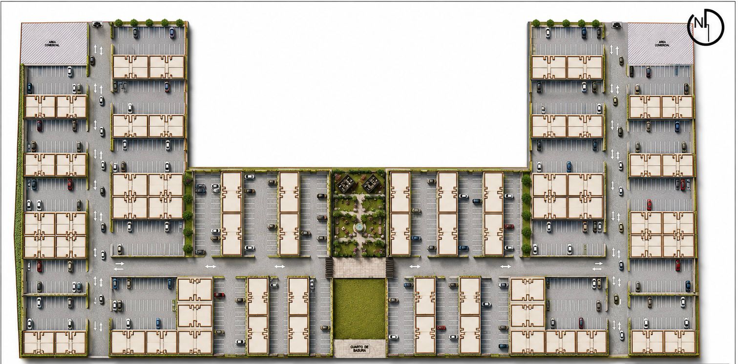Plano 2D de estacionamiento