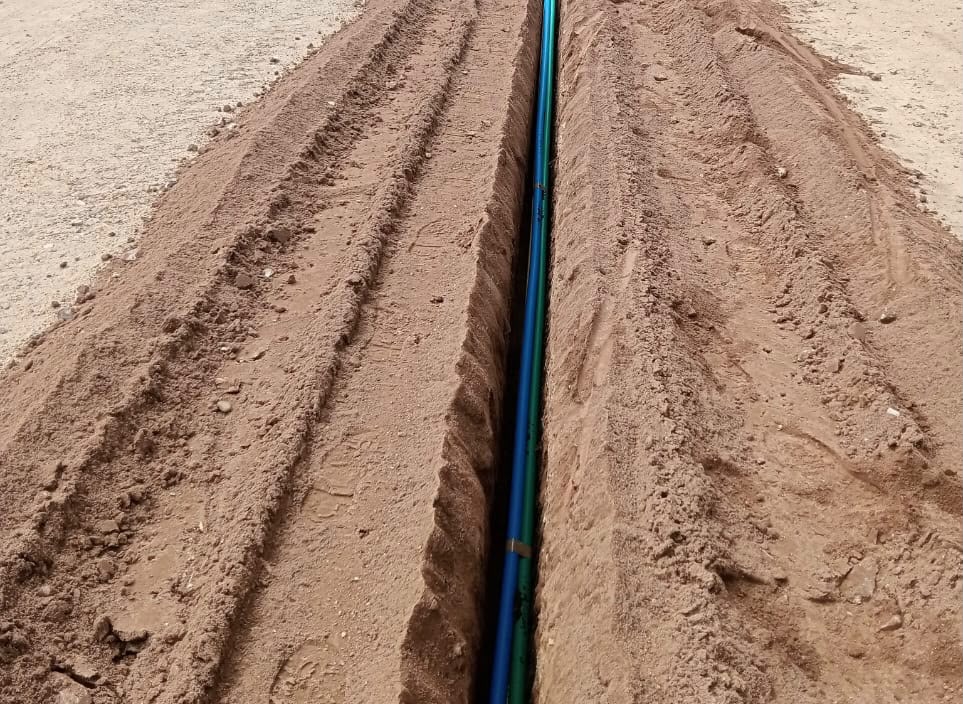 Infraestructura de obra civil para fibra óptica